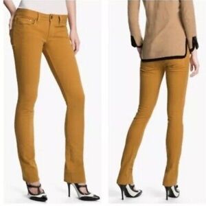 Tory Burch Super Skinny Jeans Yellow Stretch